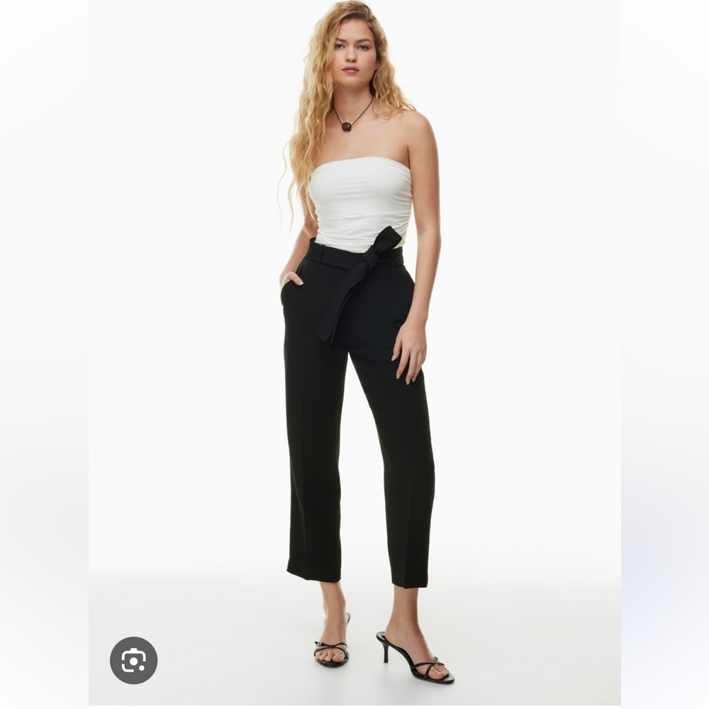 • Aritzia Wilfred • Women’s Tie Front Pants Black 6